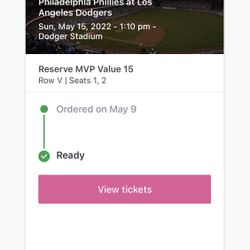 dodgers Tickets (2)