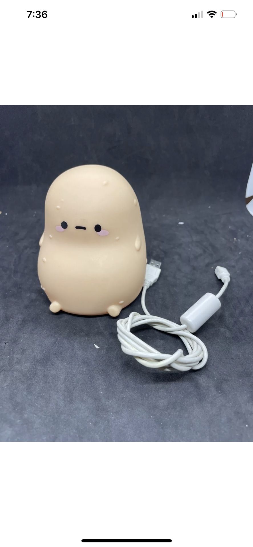 Smoko Tayto Potato Ambient Light USB - Home Light - Desk Buddy W/ Cable