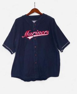 Mirage MLB Seattle Mariners Baseball Jersey XL Navy Blue Officially Licensed