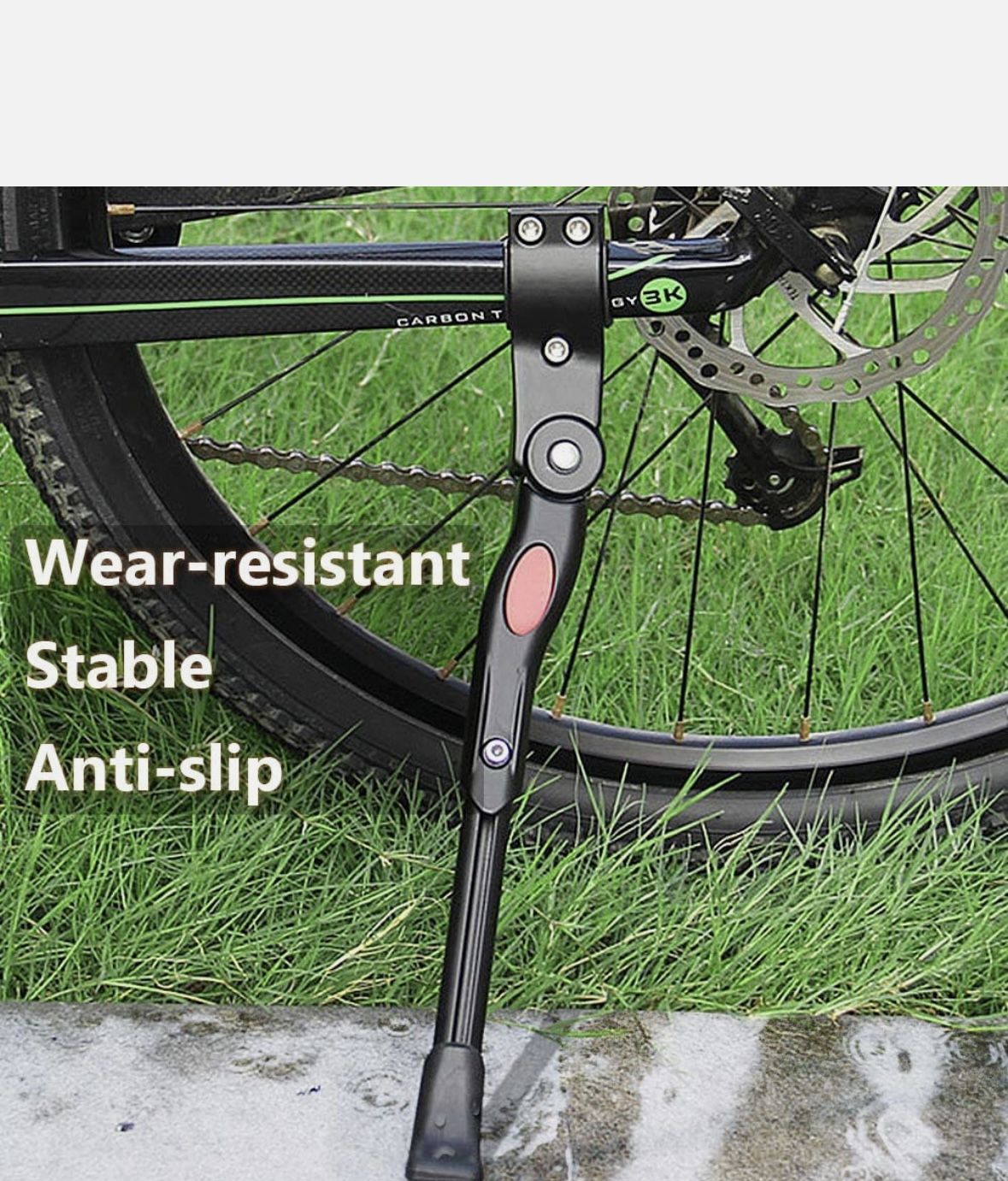 kickstand & rear bike rack