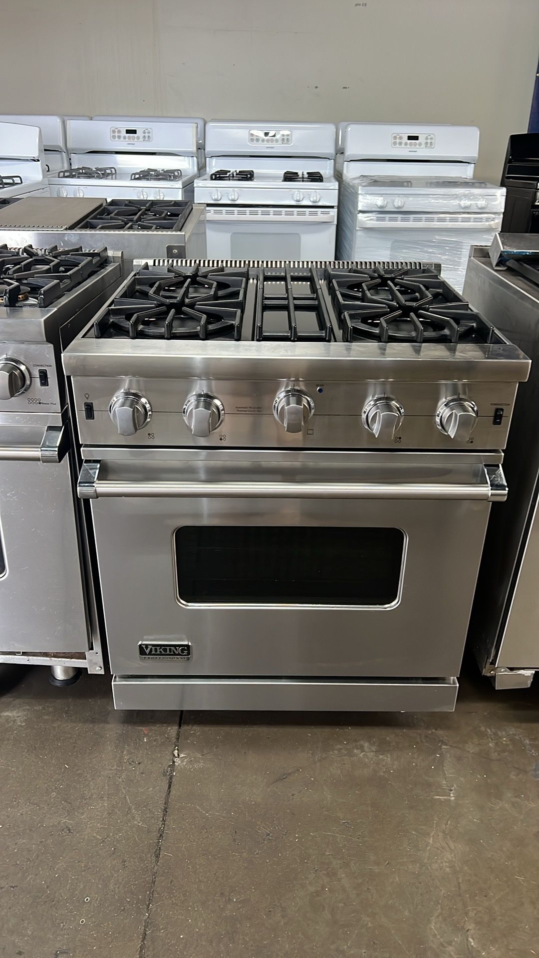 Viking 30”Wide All Gas Range Stove In Stainless Steel 4 Burners