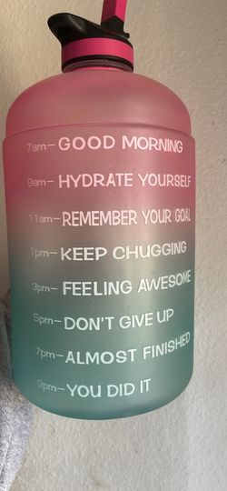 Motivational water bottle