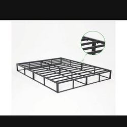 New Novilla 4-inch Metal King Bed Frame for All Mattress Types/Extra Strong, Non-Slip Support, Noise-Free, Easy Assembly