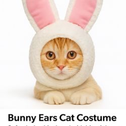 Bunny Ears Cat Costume
