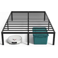King Size – 18″ Heavy Duty Metal Platform Bed Frame