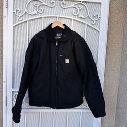 Carhartt Detroit Black Jacket Large Size
