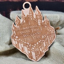 Maruarder's Map Wooden Laser Cut Ornament By the Wizarding Trunk  Harry Potter