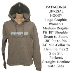 Patagonia Uprisal Hoody Logo Graphic Women's Medium EUC