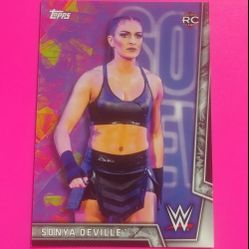 2018 Topps WWE Sonya Deville #29 Superstar Rookie RC Card Women's Division Wrestle World Wrestling Sports Collectible Trading Pro Professional