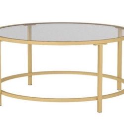 Modern Round Glass Coffee Table
