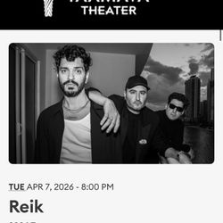 Reik Two Tickets @ Yaamava Theather. SOLD OUT