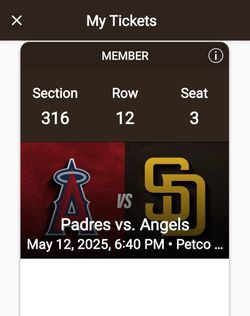 Padres Vs Angels Tickets