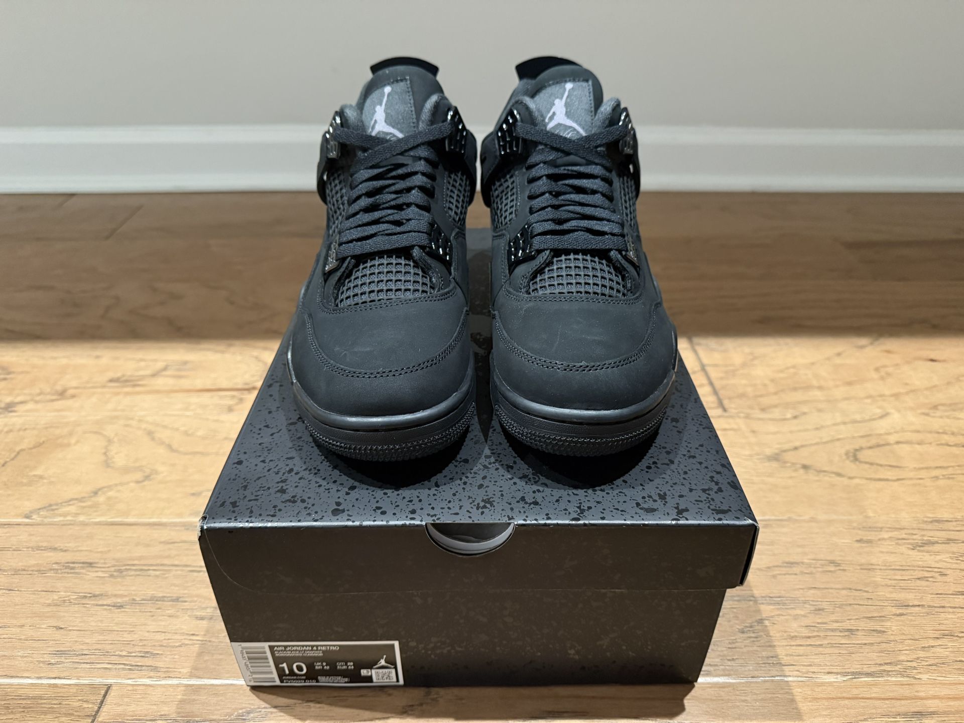 Air Jordan 4 Retro Black Cat 2025 Size 10