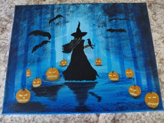 Handpainted Halloween Wall Art