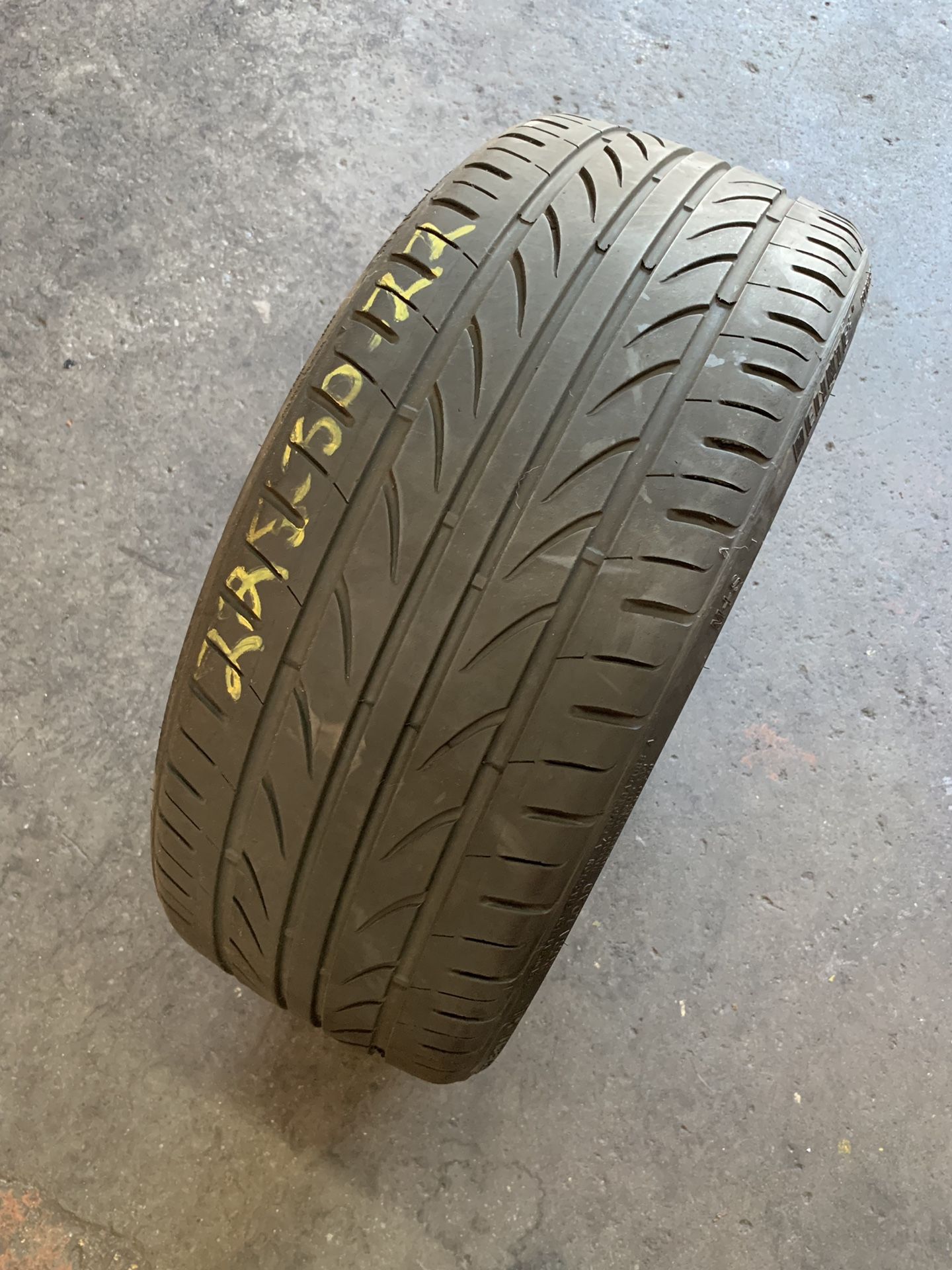 Great used 225/30/22 tire with installation! 2253022