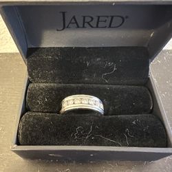 14k White gold 7 Diamond Engagement Ring For Men