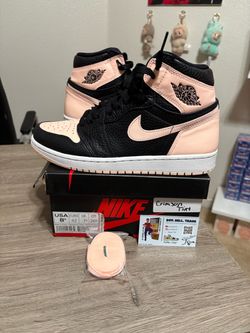 Size 8.5 mens - Air Jordan 1 Retro High OG Crimson Tint Black