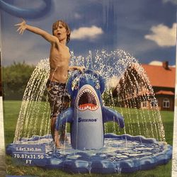Shark Splash Pad And Sprinkler