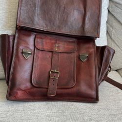 NEW 100% Leather Backpack