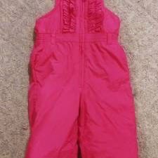 Baby Gap Girls 2T Snow Pants Bib Overalls Clothes — FULLY Fleece Lined Inside!!