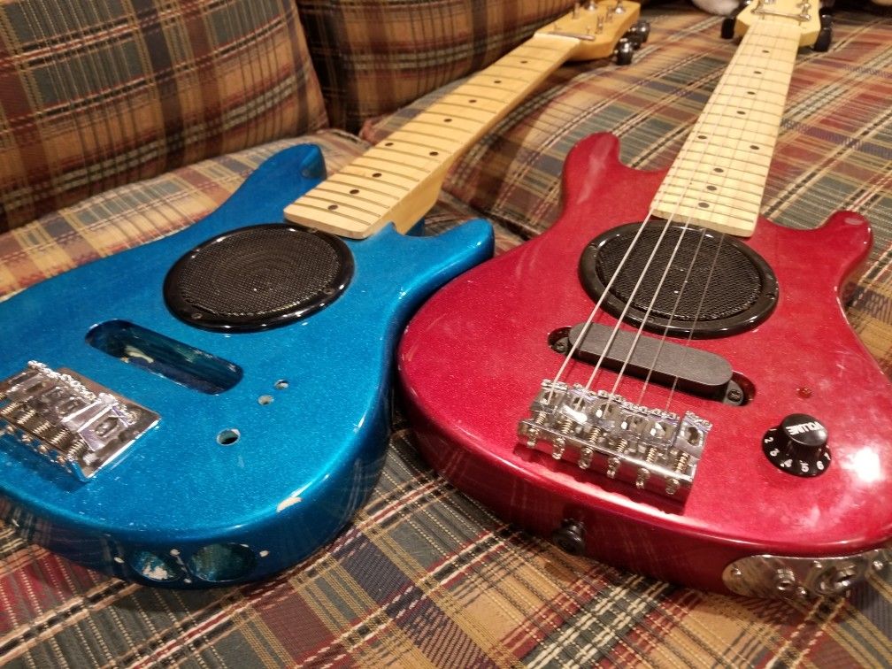 2 Burswood Mini Electric Guitars
