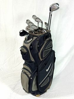 Complete RH Golf Club Set | Driver Wood Irons & Putter + Premium Nike Cart Bag