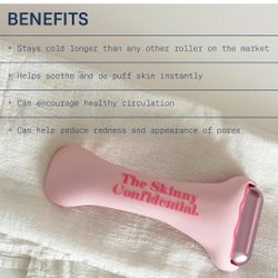 Skinny Confidential Hot Mess Ice Roller – Facial Skincare Tool for Contouring & De-Puffing
