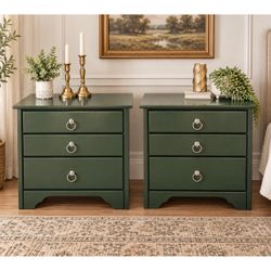 Refinished Green Nightstands