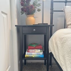 IKEA HEMNES Nightstand – Black-Brown 