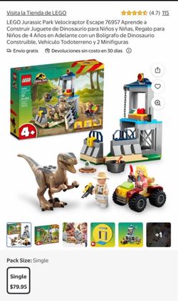 LEGO Jurassic Park Velociraptor Escape 76957