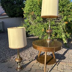 Mid Century Modern Brass Table Lamps 🤩