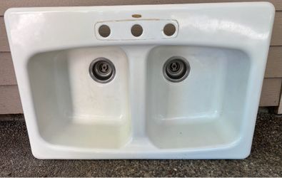 Kohler cast iron porcelain sink