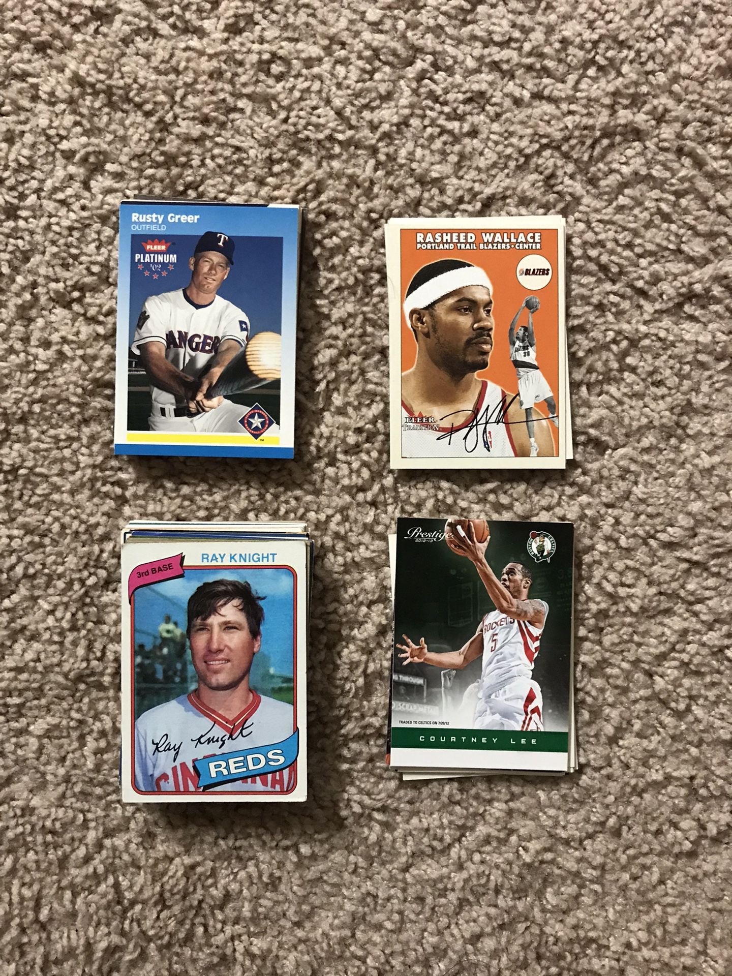 Lot of baseball, basketball, and other sports cards