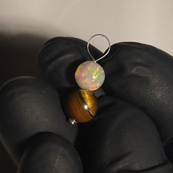 Natural Opal Tiger Eye Pendant (925)