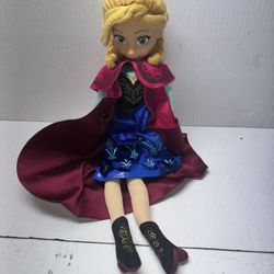 Disney Princess Anna Cloth Body Doll Vinyl face 17"