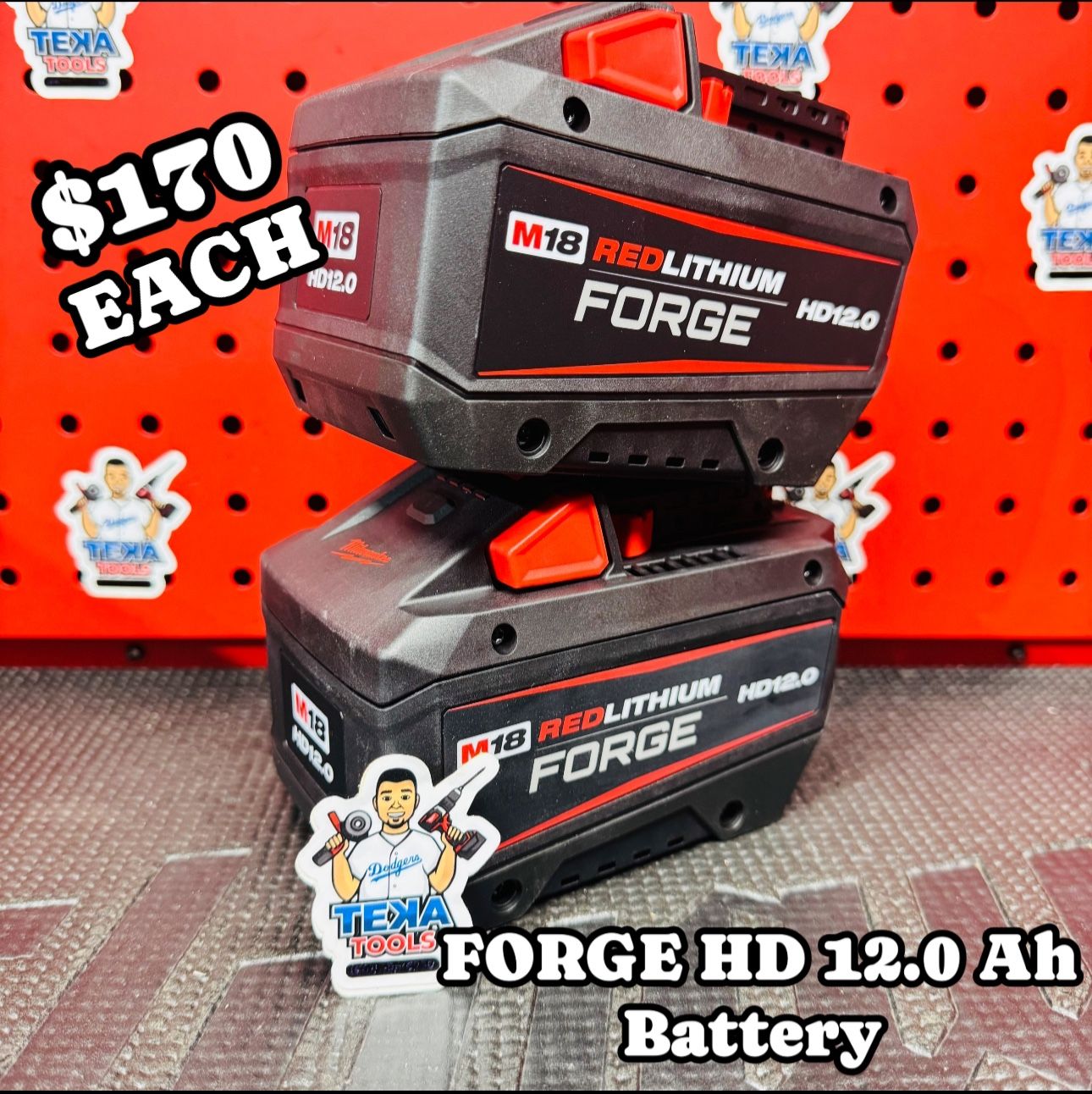 Milwaukee M18 18V Lithium-Ion REDLITHIUM FORGE HD 12.0 Ah Battery Pack