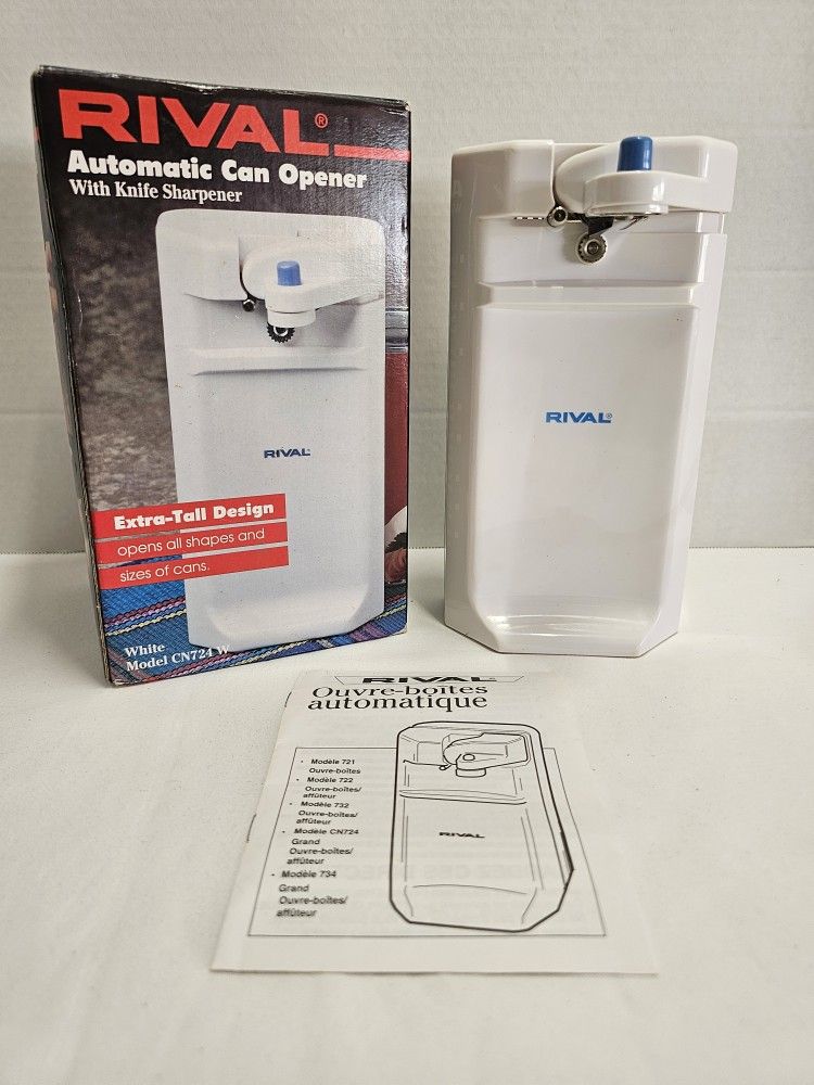 Rival Automatic Can Opener CN724 White Extra-Tall Design