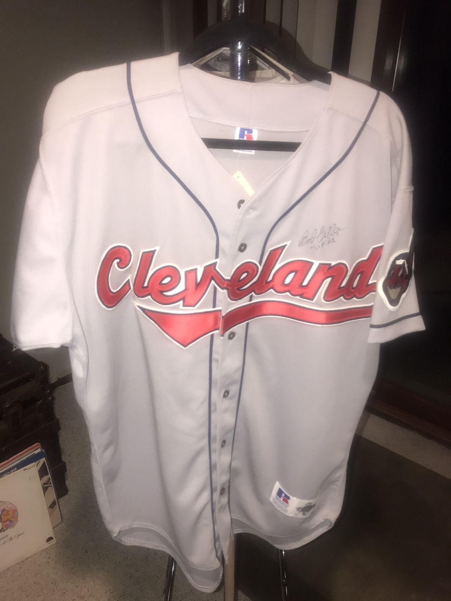  Cleveland Indians Baseball Jersey/signed