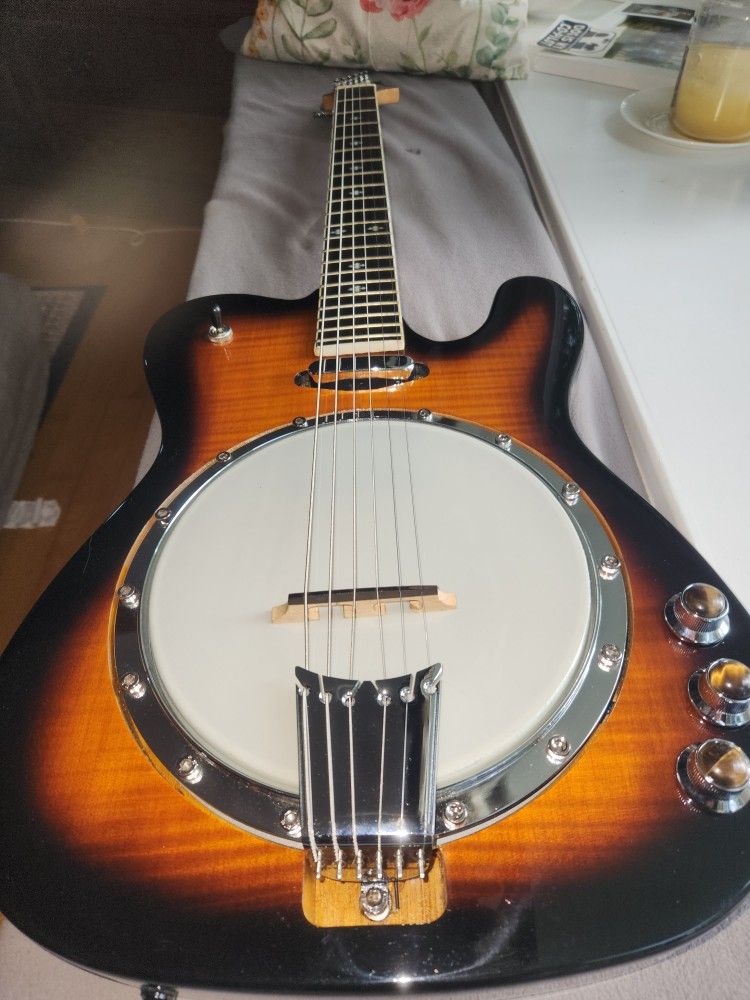 Gold Tone ES-Banjitar-dual pickups-New Case