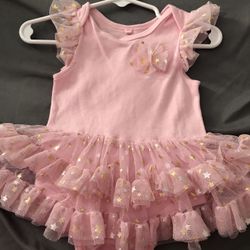 Pink Onesie 6M w/ Angel Wings