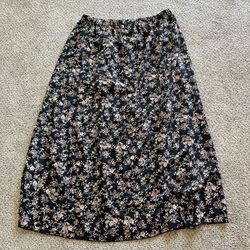 Women's Plus Size Maxi Skirt Fall Floral Sz 3XL