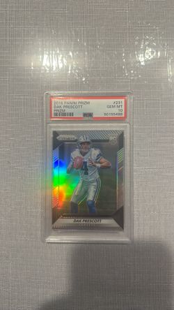 Dak Prescott 2016 Panini Prizm Silver Prizm #231 Dallas Cowboys RC Rookie PSA 10