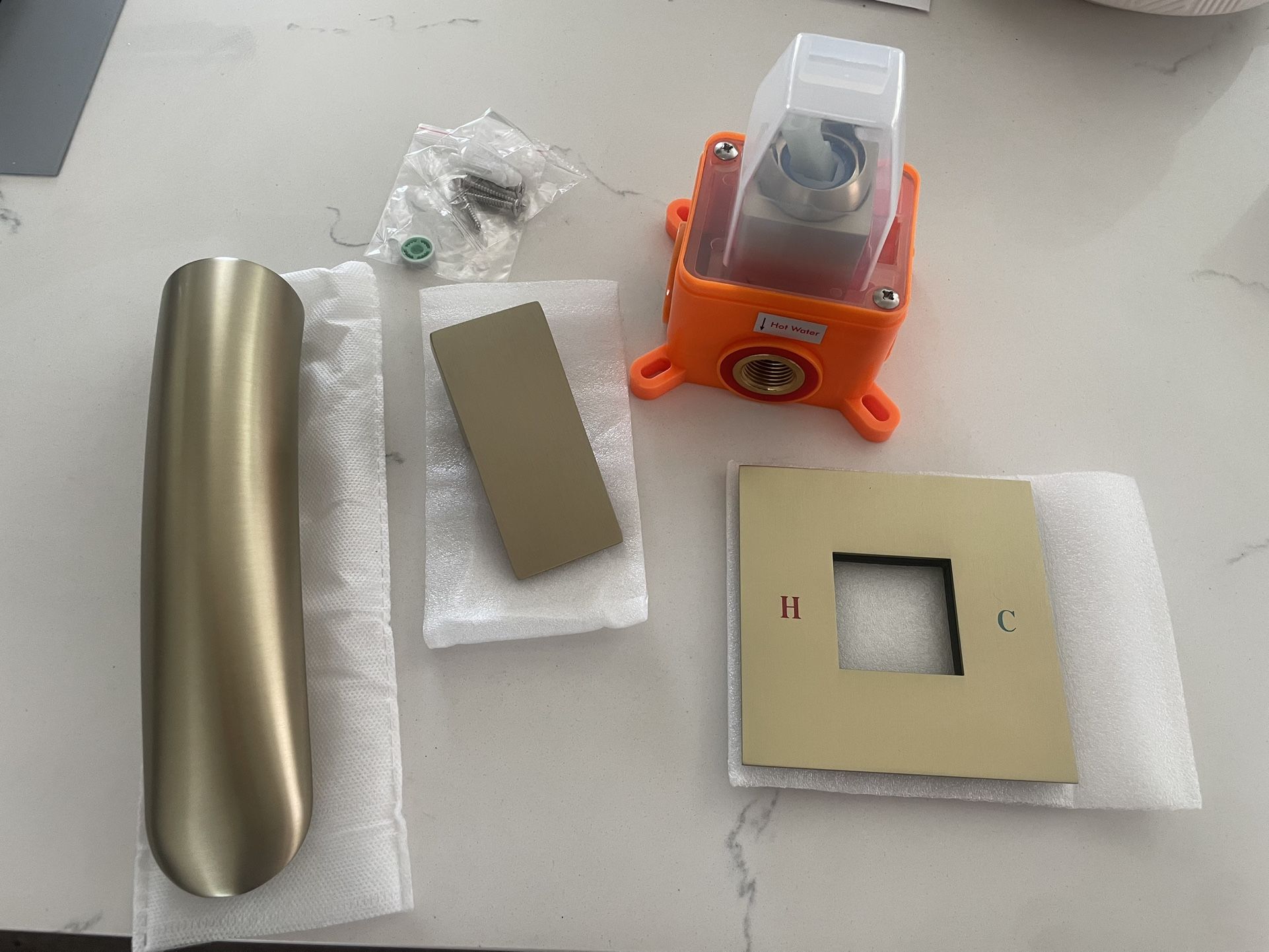 Brushed Gold Tub Spout