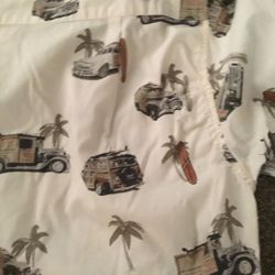 Classic Aloha Style Shirt -XL- Pleats In Back For Comfort