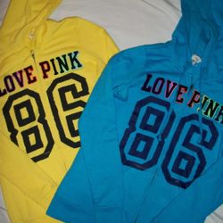 VICTORIA'S SECRET PINK HOODIE SZ SMALL NWOT