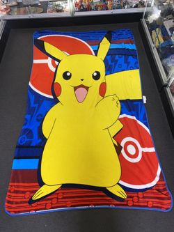 Rare Giant 8 Ft x 5Ft Pokemon Pikachu Blanket $30 Fremont Pickup