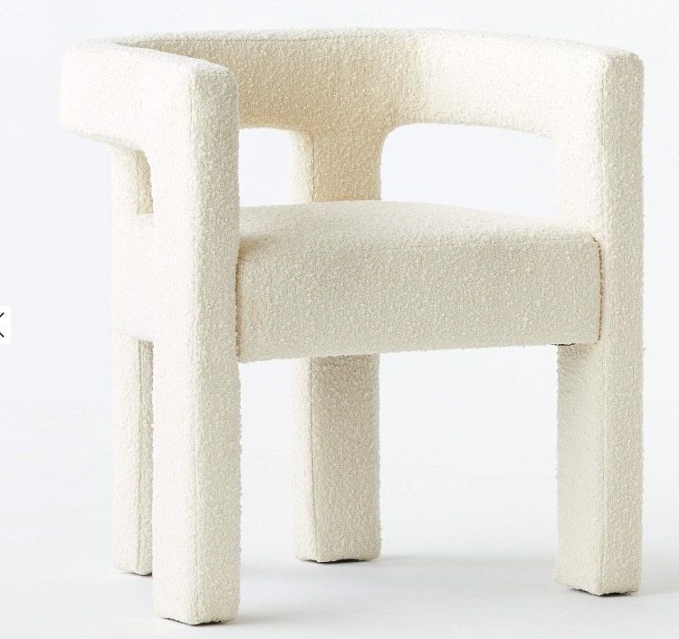 CB2 Stature Bouclé Dining Chairs Set Of 6 $1200