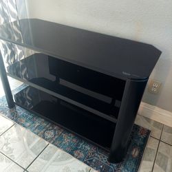 Modern Black glass TV stand