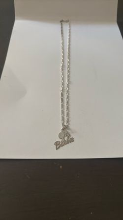 Cadena De Plata Con Dije De Barbie