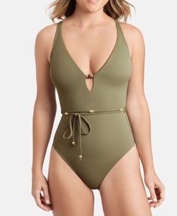 NEW One Piece Sage Green Swimsuit Sofia by Sofia Vergara size S (4-6)